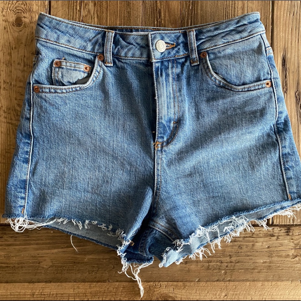 Topshop mom jean shorts
